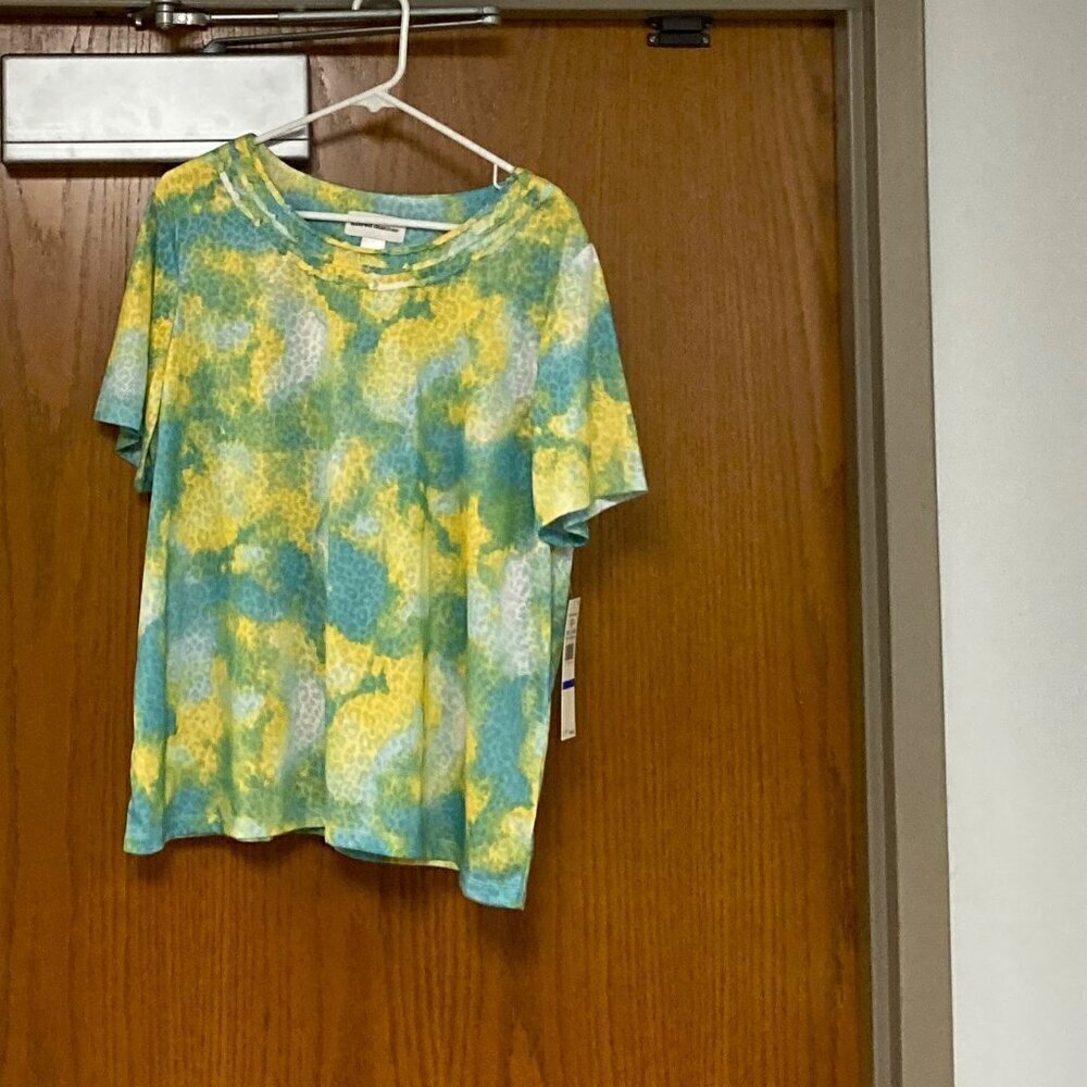 NEW Alfred Dunner animal print tee sz XL